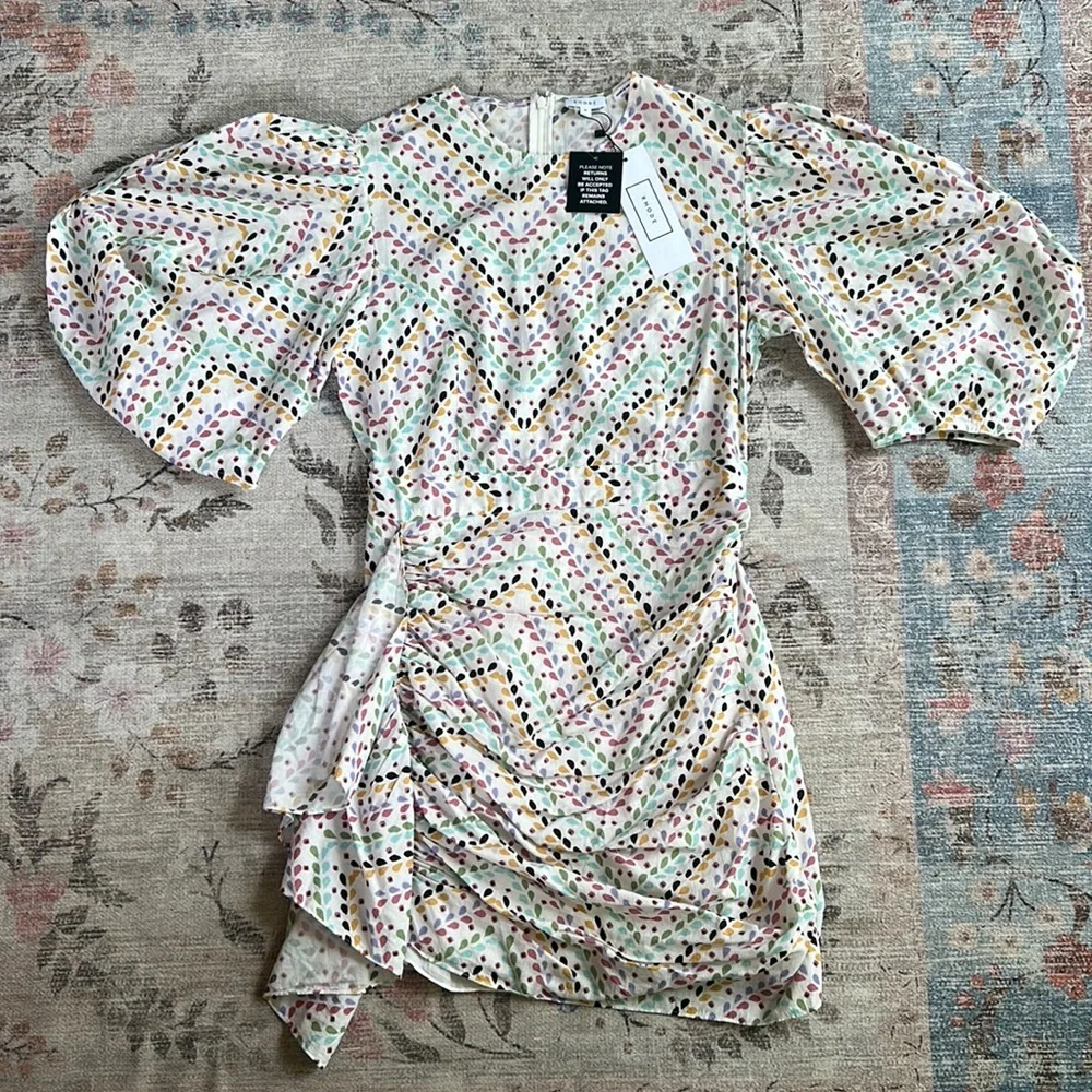 RHODE Multicolor Patterned Mini Dress - Picture 5 of 14